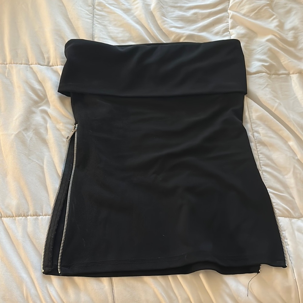 Zara zip up tube top